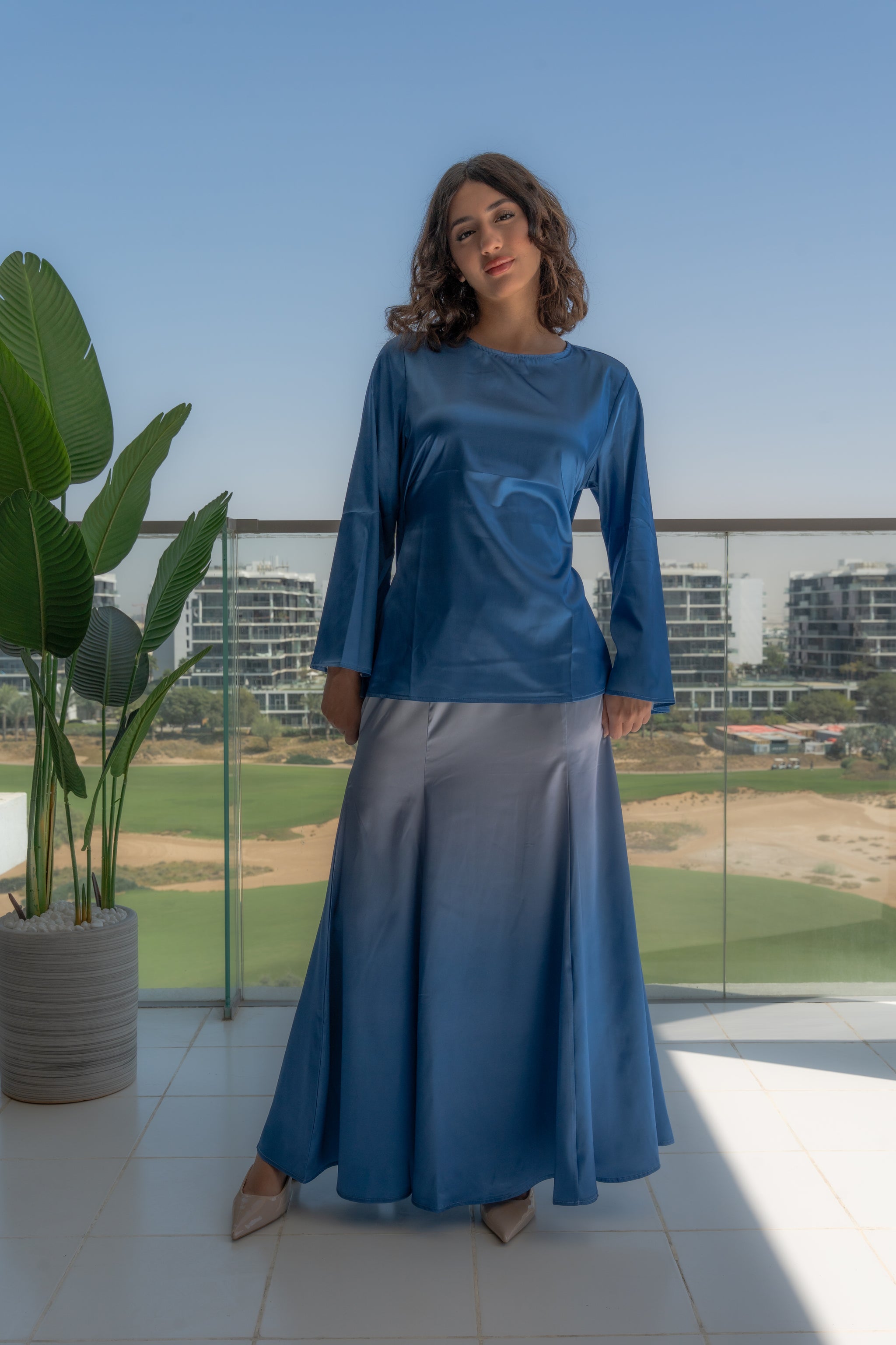 Ease In Fade  - Top & Skirt Set