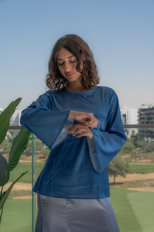 Ease In Fade  - Top & Skirt Set