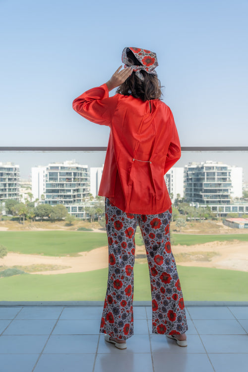 Rosy Bloom – Top & Pant Set