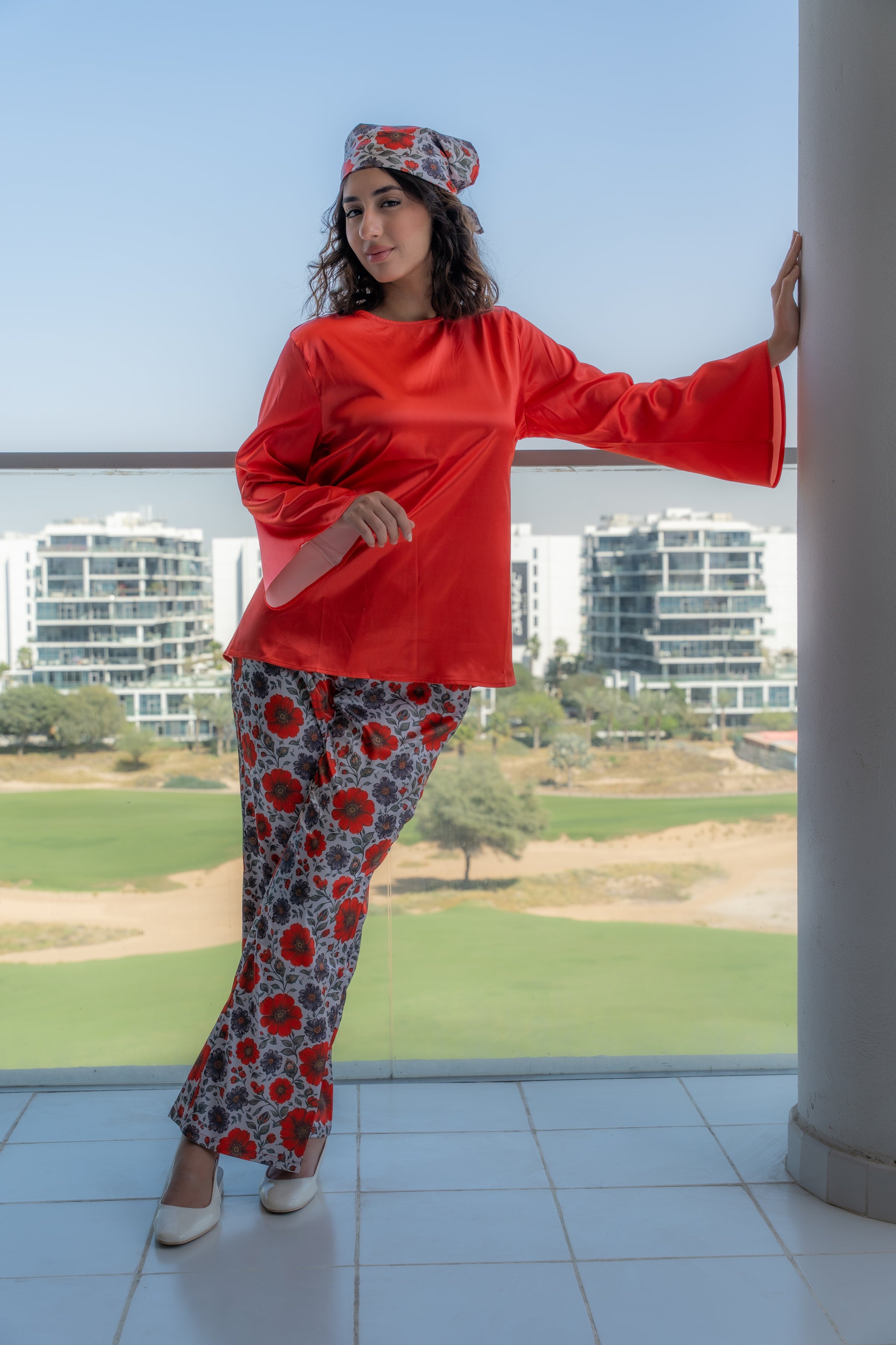 Rosy Bloom – Top & Pant Set